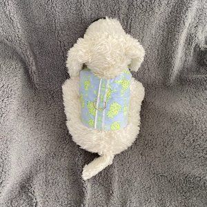 NEW- DOG HARNESS REVERSIBLE- with frogs handmade